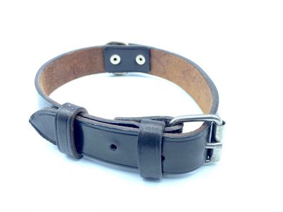 Collar para perro color chocolate