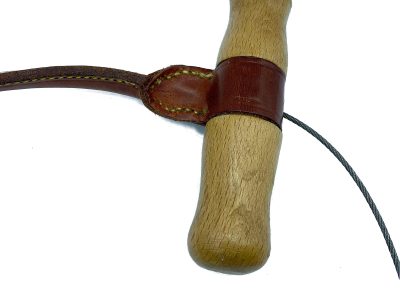 Traílla para galgo sencilla color natural