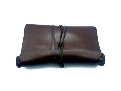 Tabaquera bolsa para tabaco de liar color chocolate